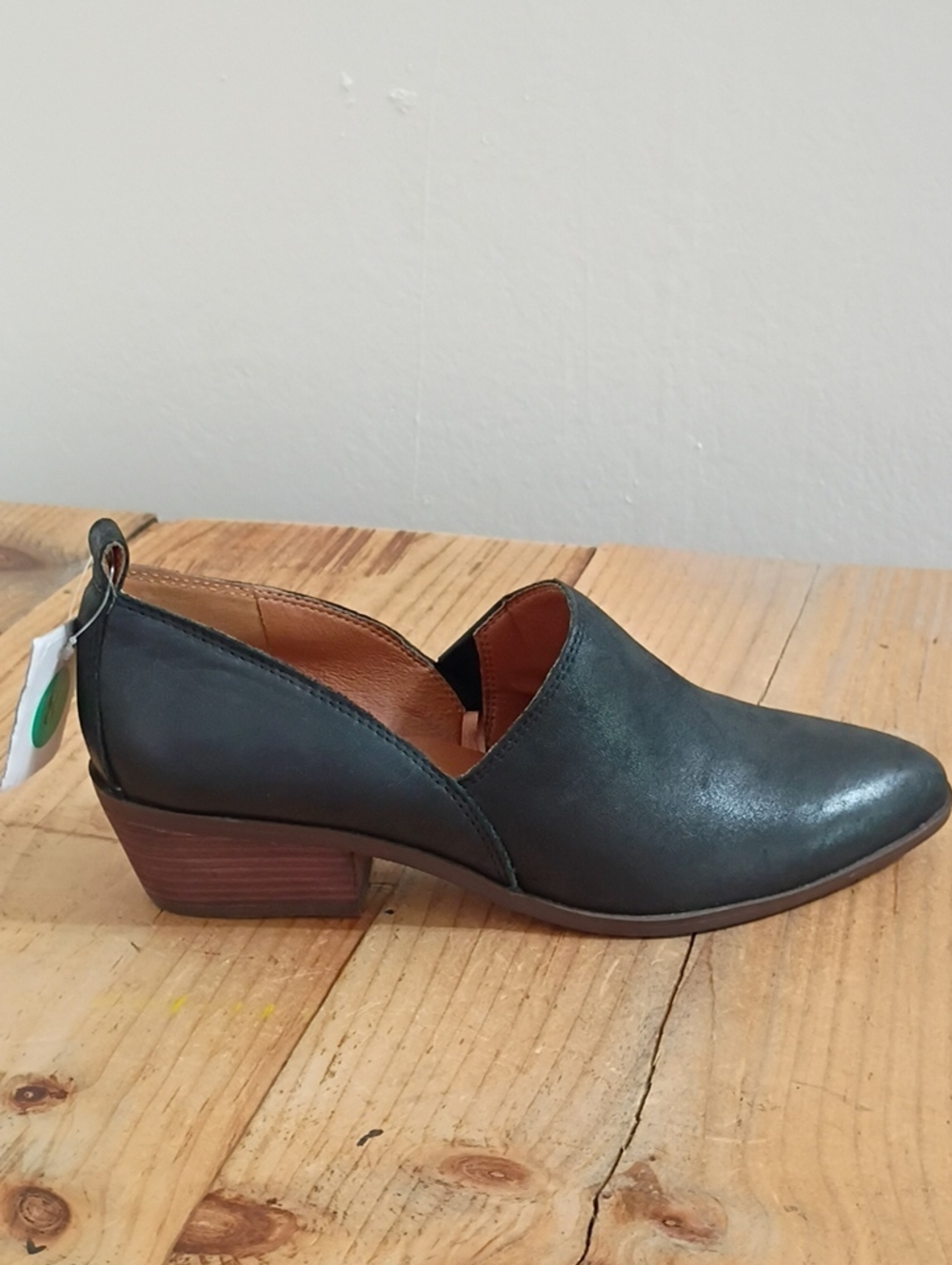 Lucky Brand Black Leather Moirriah Ankle Booties Size 8 NWT